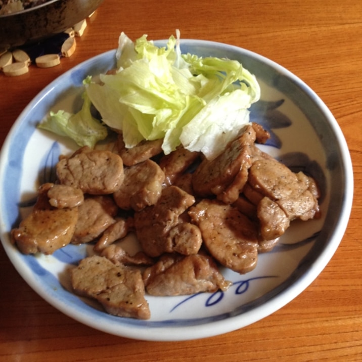 豚ヒレ肉が安かったらこれ！！ニンニク醤油焼